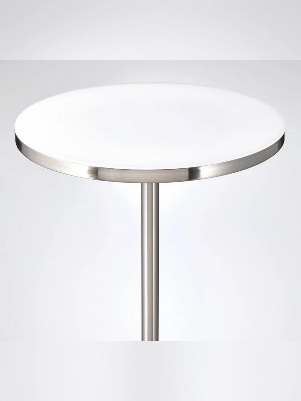 NWT LED floor uplighter/reading lamp, dimmable/nickel plated, 71 